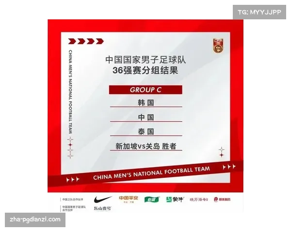 亚预赛抽签结果揭晓中韩泰同组争夺晋级名额